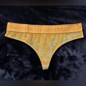 Yellow velvet Thong